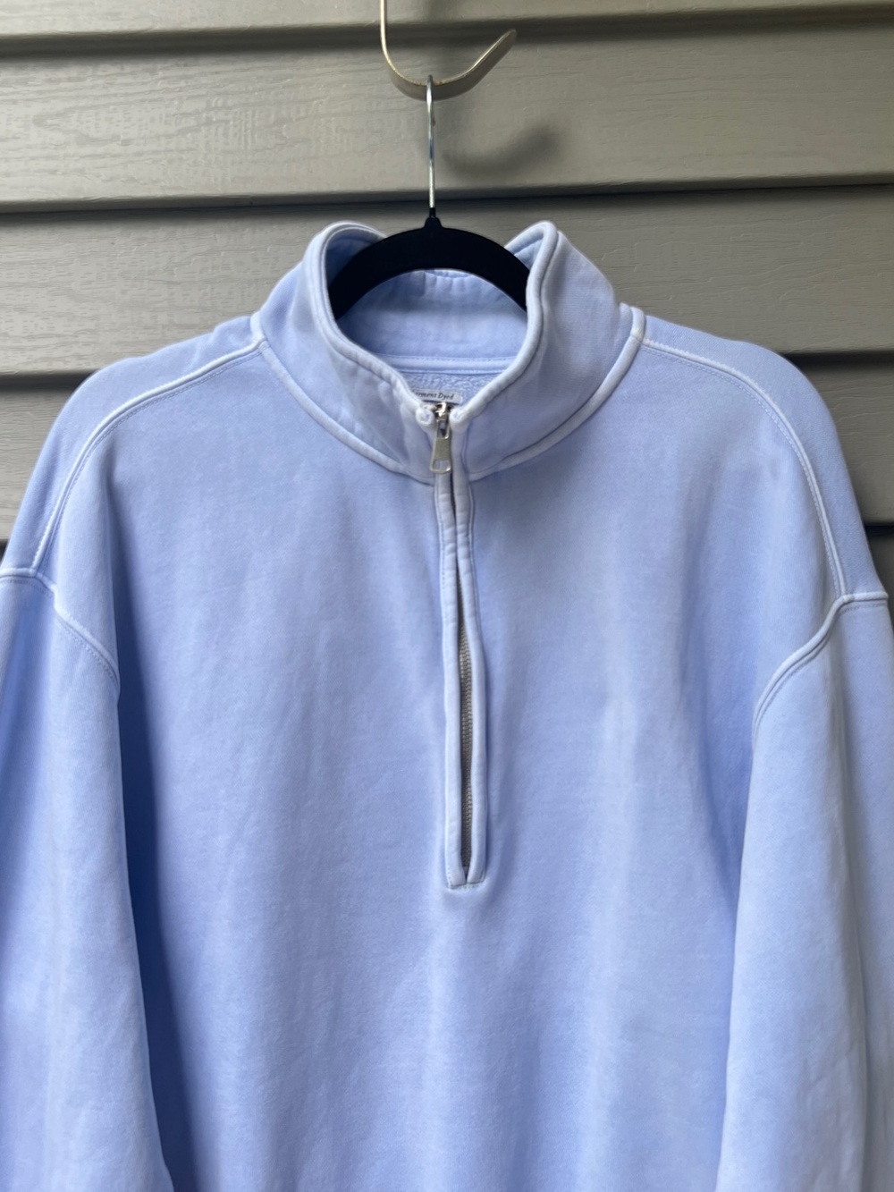 Abercrombie & Fitch Sunday Half Zip Sweatshirt Women’s M Sky Blue Pullover - Picture 3 of 14